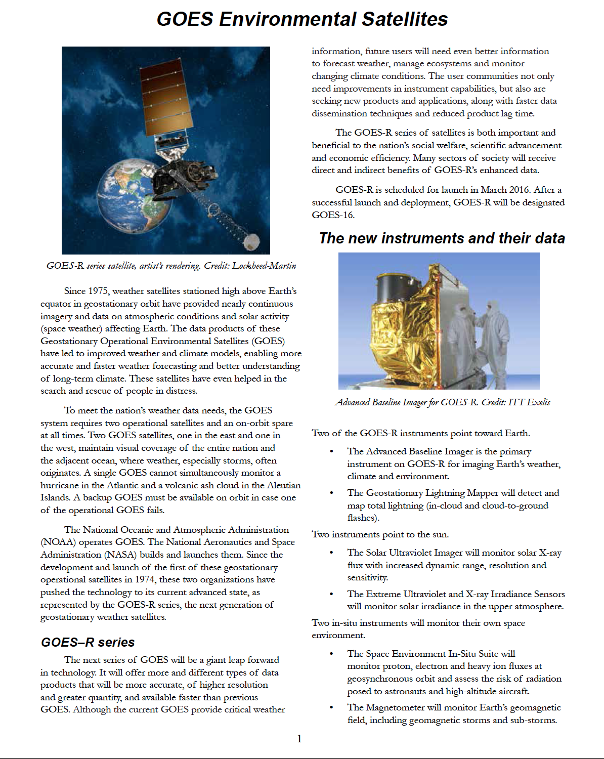image: Poster back: GOES-R Products