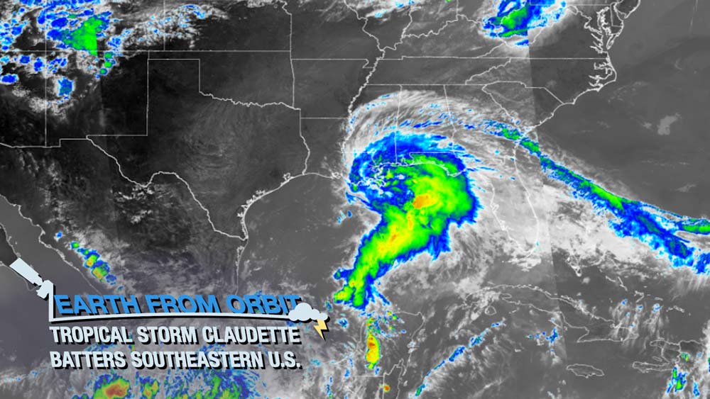 Earth From Orbit: Tropical Storm Claudette Batters Southeastern U.S