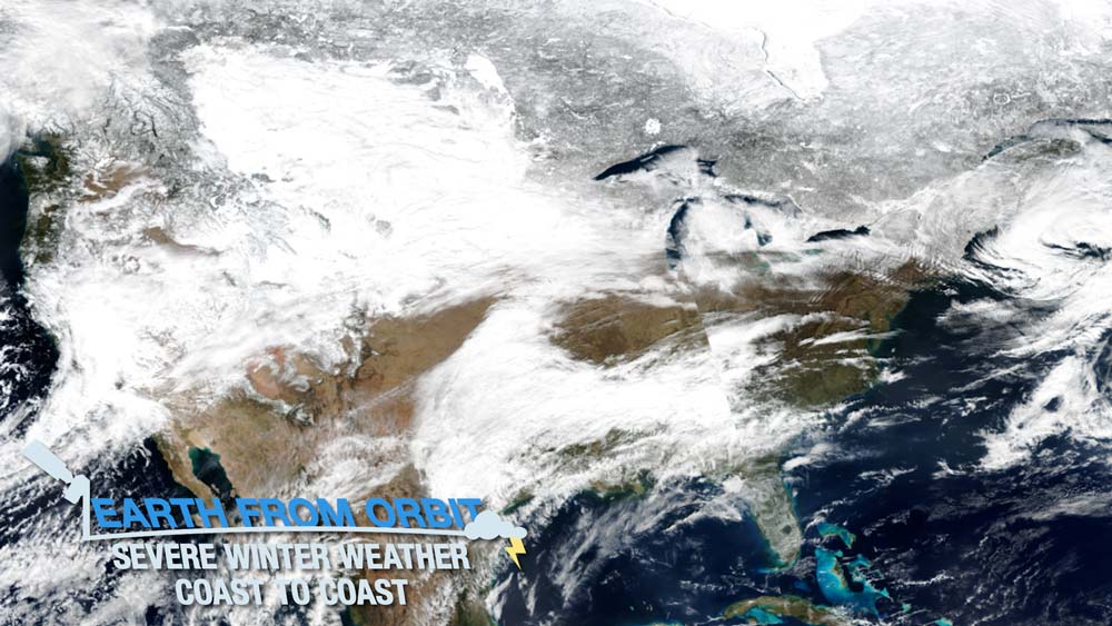 Earth from Orbit: Monumental U.S. Storm Brings Severe Winter Weather Coast to Coast