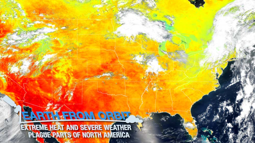 An image showing extreme Heat in parts of North America 