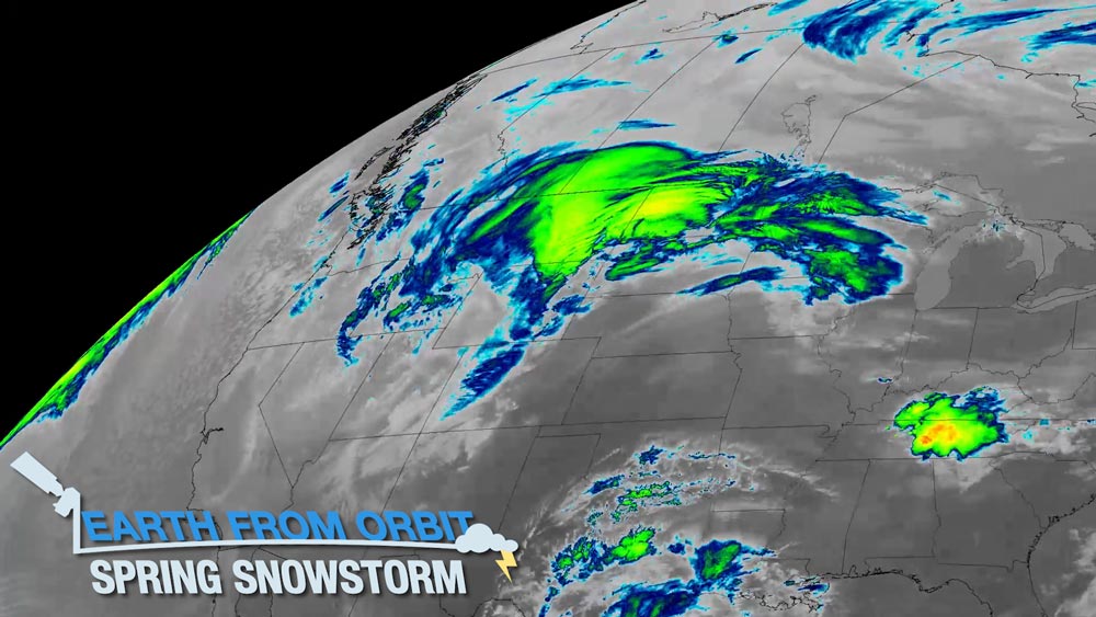 Earth from Orbit: Spring Snowstorm Hits U.S.